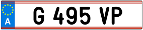 Trailer License Plate